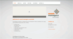 Desktop Screenshot of eventmanagersaustralia.com.au